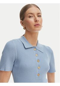 MICHAEL Michael Kors Sukienka dzianinowa MT5834F33D Błękitny Regular Fit. Kolor: niebieski. Materiał: wiskoza #4