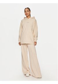 TwinSet - TWINSET Spodnie palazzo 242TP2492 Écru Relaxed Fit. Materiał: bawełna