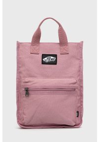 Vans plecak kolor różowy mały gładki. Kolor: różowy. Wzór: gładki #1