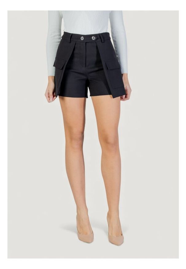 Morgan De Toi Chinosy 251-SHONAU Czarny Casual Fit. Okazja: na co dzień. Kolor: czarny. Styl: casual