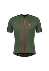 ROGELLI - Koszulka rowerowa męska Rogelli EXPLORE z krótkim rękawem. Kolor: pomarańczowy, czarny, zielony, wielokolorowy. Długość rękawa: krótki rękaw. Długość: krótkie. Sport: kolarstwo #1