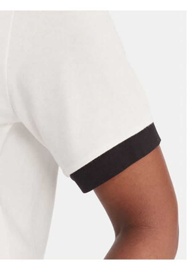 Liu Jo Sport T-Shirt TA6176 JS003 Écru Regular Fit. Kolor: kremowy. Materiał: bawełna. Styl: sportowy