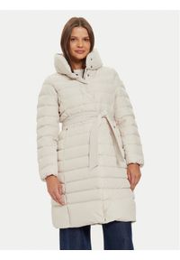 Geox Płaszcz zimowy Catria W4626N T3156 F1723 Beżowy Regular Fit. Kolor: beżowy. Materiał: syntetyk. Sezon: zima