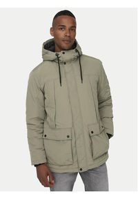 Only & Sons Parka Jayden 22022654 Beżowy Regular Fit. Kolor: beżowy. Materiał: syntetyk