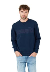 Aeronautica Militare - AERONAUTICA MILITARE Granatowa męska bluza. Kolor: niebieski #6