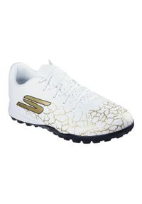 skechers - Buty piłkarskie męskie SKECHERS Skx_1.5 Academy TF. Kolor: biały. Sport: piłka nożna