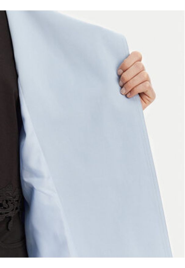 Morgan Trencz 251-GLINE Błękitny Relaxed Fit. Kolor: niebieski. Materiał: bawełna, syntetyk