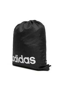 Adidas - adidas Worek Linear Gym Sack JE8342 Czarny. Kolor: czarny. Materiał: materiał #4