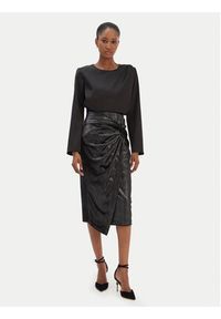 Rinascimento Spódnica midi CFC0126525003 Czarny Slim Fit. Kolor: czarny. Materiał: syntetyk #5