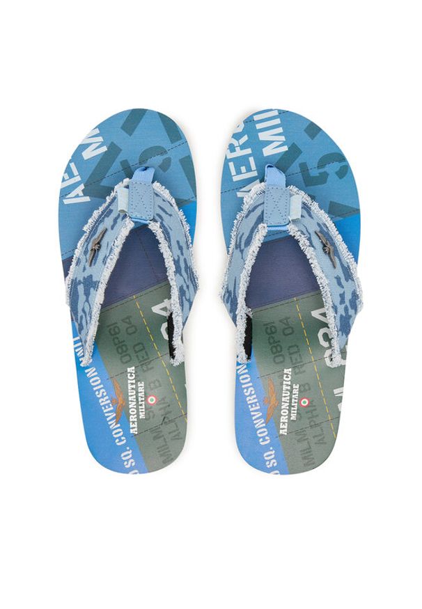 Aeronautica Militare Japonki 261SC0310UCT03593 Niebieski. Kolor: niebieski. Materiał: materiał