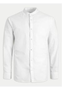 Jack & Jones - Jack&Jones Koszula Joe 12205921 Biały Slim Fit. Kolor: biały. Materiał: syntetyk, bawełna #7