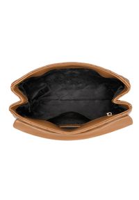 Ochnik - Pikowana torebka damska z łańcuszkiem. Kolor: brązowy. Materiał: skórzane #2