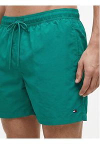 TOMMY HILFIGER - Tommy Hilfiger Szorty kąpielowe UM0UM03477 Zielony Regular Fit. Kolor: zielony. Materiał: syntetyk #3