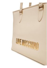 Love Moschino - LOVE MOSCHINO Torebka JC4190PP1NKD0110 Beżowy. Kolor: beżowy. Materiał: skórzane #5
