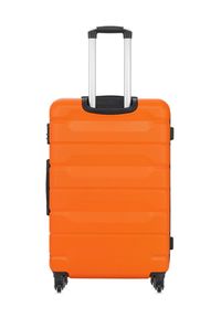 Ochnik - Komplet walizek na kółkach 19''/24''/28''. Kolor: pomarańczowy. Materiał: materiał, poliester, guma #10