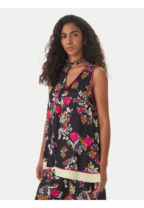 SIMONA CORSELLINI - Simona Corsellini Bluzka P26CPTO01801 Czarny. Kolor: czarny. Materiał: wiskoza