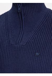 Wrangler - WRANGLER HALF ZIP KNIT MĘSKI SWETER ELEGANCKI CIEPŁY NAVY 112343094 W8D0011976. Styl: elegancki #6