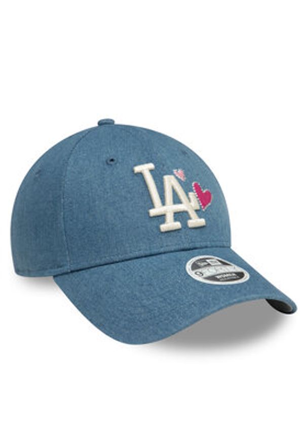 New Era Czapka z daszkiem Los Angeles Dodgers Denim Icon 9Forty 60595350 Niebieski. Kolor: niebieski. Materiał: materiał, bawełna