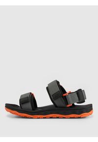 4f - 4F Sandały SVING chłopięce - szare 36. Okazja: na co dzień, na spacer. Zapięcie: rzepy. Kolor: szary. Materiał: neopren, guma, nylon. Wzór: paski. Sezon: lato. Styl: wakacyjny, casual #1