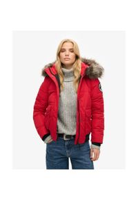 Superdry - Kurtka Bomber Everest Ella od SUPERDRY. Kolor: czerwony. Długość rękawa: długi rękaw. Sezon: zima #1