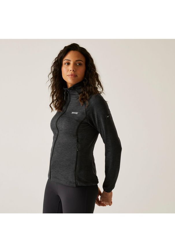 Regatta - Polar damski rozsuwany Harpten. Kolor: czarny. Materiał: polar