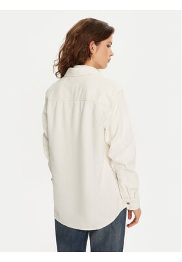 Tommy Jeans Koszula DW0DW18871 Écru Relaxed Fit. Materiał: bawełna