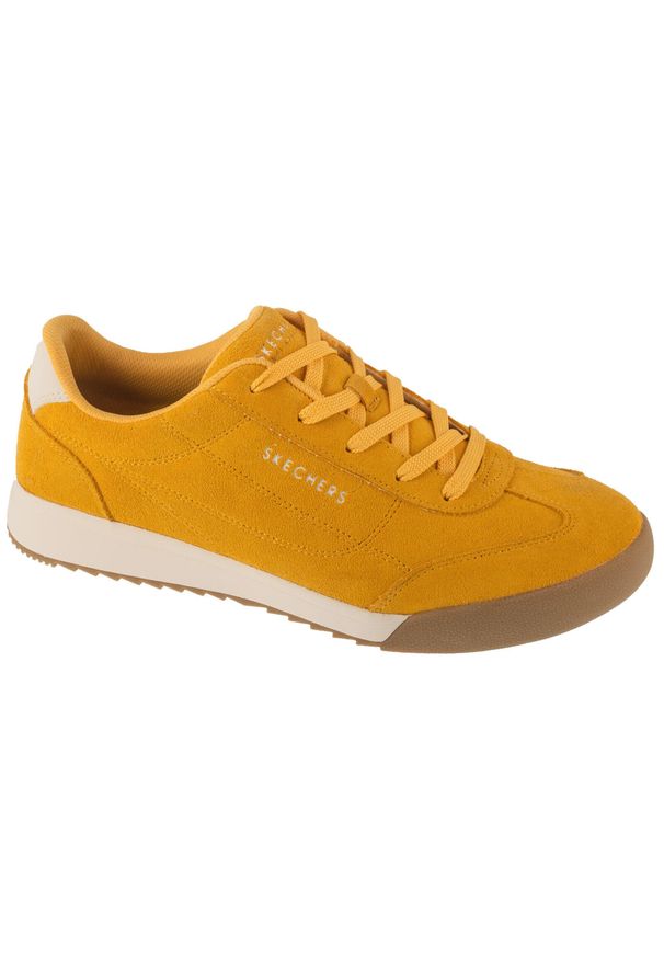 skechers - Buty sportowe Sneakersy męskie, Zinger 2.0 - Manzanilla Suede. Kolor: żółty. Sport: turystyka piesza