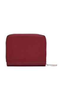 Calvin Klein Mały Portfel Damski Ck Must Medium Zip Around Wallet K60K611937 Czerwony. Kolor: czerwony. Materiał: skóra