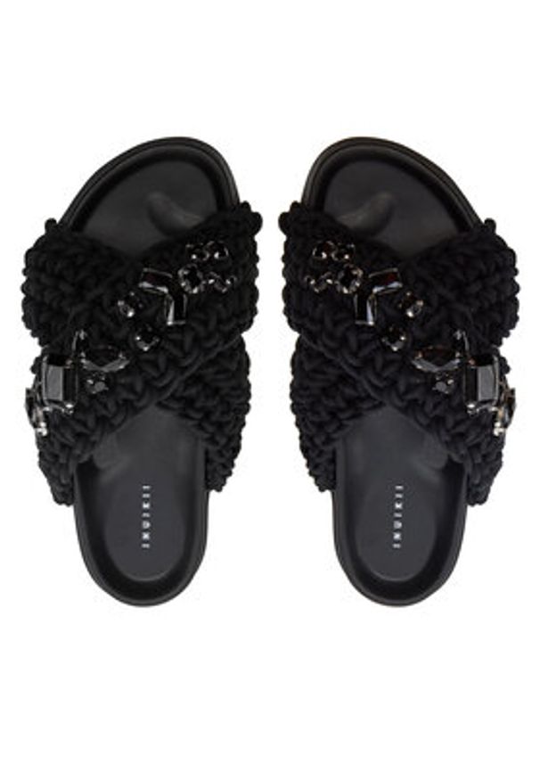 Inuikii Klapki Woven Stones 70104-106 Czarny. Kolor: czarny. Materiał: materiał