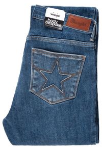 Wrangler - WRANGLER HIGH RISE SLIM RETRO BLUE W27GGS071 112128045. Styl: retro #8