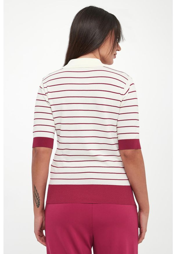 Liu Jo - Sweter damski w stylu polo LIU JO. Typ kołnierza: polo