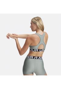 Stanik sportowy Under Armour HeatGear Authentics Mid Branded Bra. Kolor: zielony
