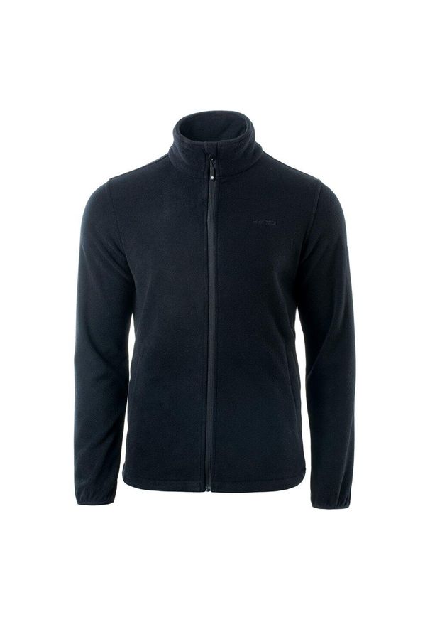 Hi-tec - Bluza Polarowa Męska Logo Henis. Kolor: czarny. Materiał: polar. Sezon: zima. Sport: turystyka piesza
