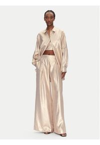 ACCESS FASHION Koszula 53-7016-922 Złoty Loose Fit. Kolor: złoty. Materiał: syntetyk #5