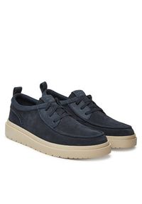 Clarks Półbuty Polden Moc 26180866 Granatowy. Kolor: niebieski. Materiał: zamsz, skóra #4