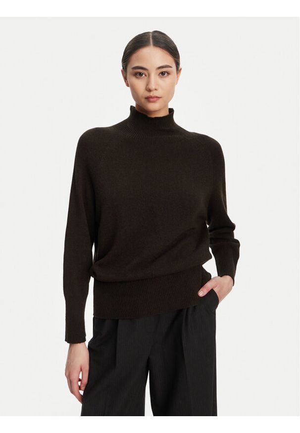 Marella Golf Ismaele 2523366394 Brązowy Oversize. Typ kołnierza: golf. Kolor: brązowy. Materiał: syntetyk