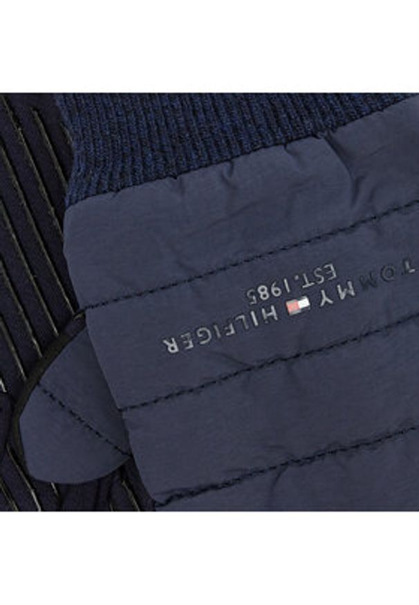 TOMMY HILFIGER - Tommy Hilfiger Rękawiczki Męskie Th Established Mix Nylon Gloves AM0AM07884 Granatowy. Kolor: niebieski. Materiał: materiał