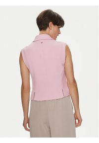 JOOP! Kamizelka garniturowa 30041084 Różowy Slim Fit. Kolor: różowy. Materiał: syntetyk #6