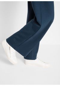 Spodnie jazzówki Punto di Roma FLARED, z gumką w talii bonprix ciemnoniebieski. Kolor: niebieski. Materiał: materiał #5