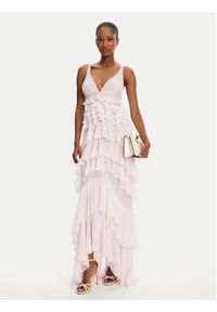 Elisabetta Franchi Garnitur AB-R42-52E2- Różowy Regular Fit. Kolor: różowy. Materiał: syntetyk #5
