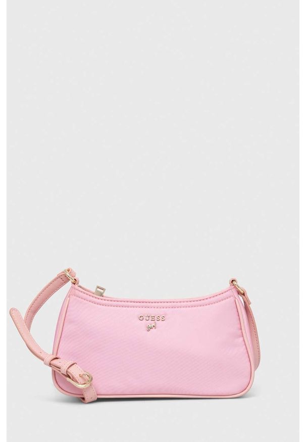 Guess torebka Girl kolor różowy. Kolor: różowy. Rodzaj torebki: na ramię