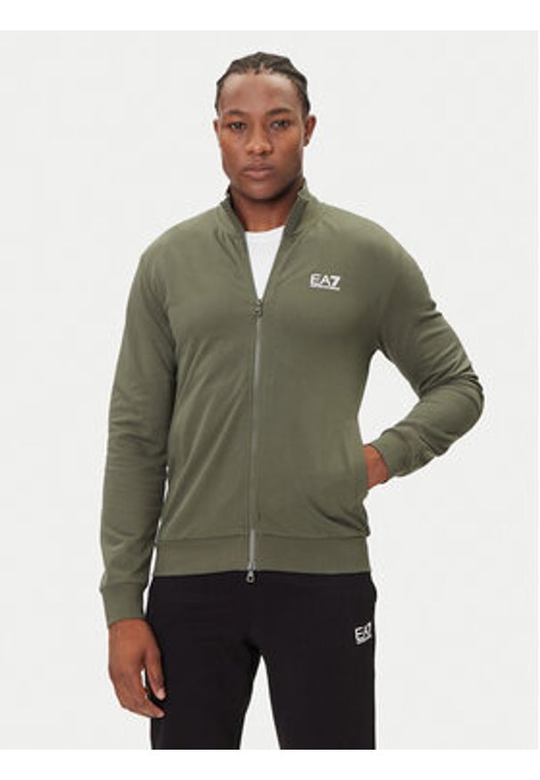 EA7 Emporio Armani Dres 8NPV60 PJVRZ M7059 Zielony Regular Fit. Kolor: zielony. Materiał: bawełna