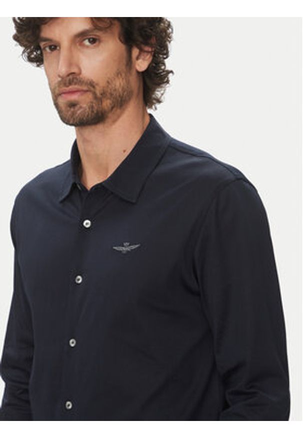 Aeronautica Militare Koszula 251CA1279J683 Granatowy Regular Fit. Kolor: niebieski. Materiał: bawełna