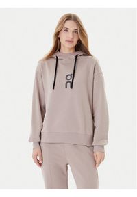 On Bluza Club Hoodie 1WE1004 Beżowy Relaxed Fit. Kolor: beżowy. Materiał: bawełna