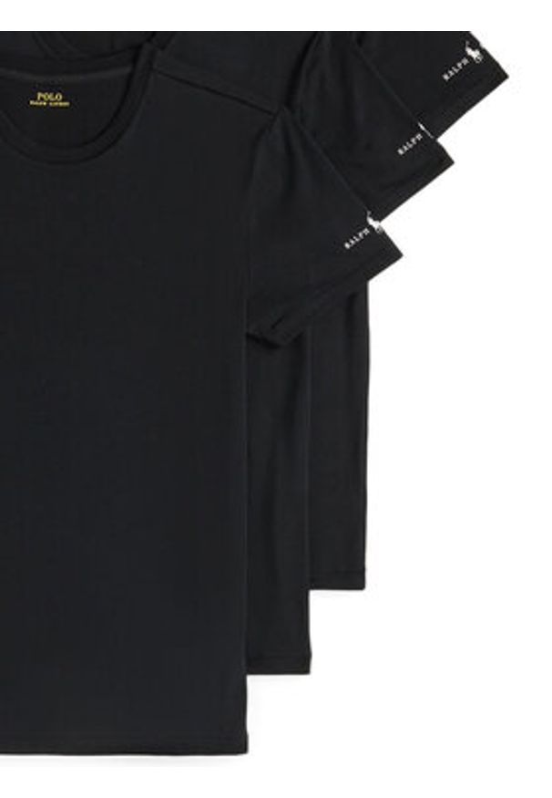 Polo Ralph Lauren Komplet t-shirtów 714965508001 Czarny Slim Fit. Typ kołnierza: polo. Kolor: czarny. Materiał: bawełna