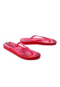 Ipanema - IPANEMA Anat Nature VII Fem 83325 red/pink, klapki japonki damskie. Kolor: czerwony