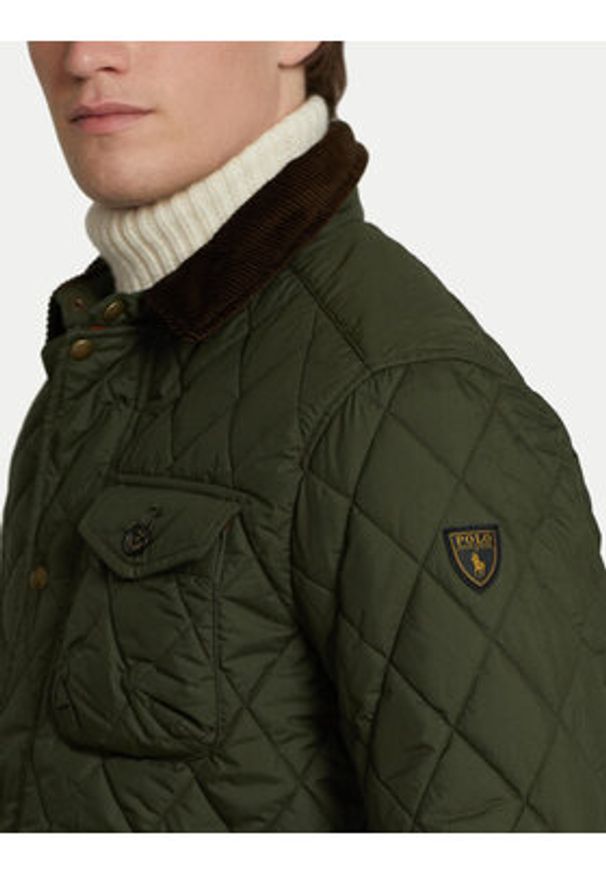 Polo Ralph Lauren Kurtka przejściowa 710847071001 Zielony Regular Fit. Typ kołnierza: polo. Kolor: zielony. Materiał: syntetyk