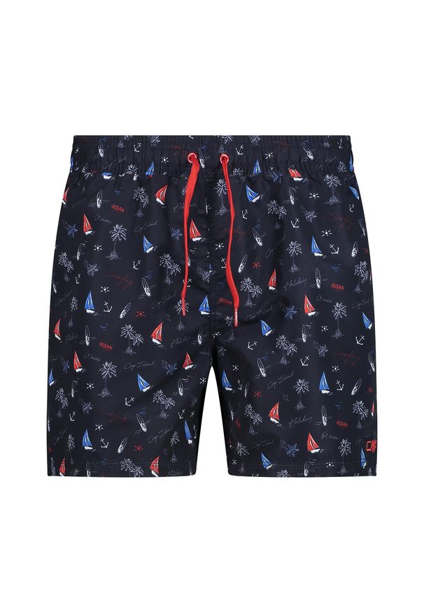 Szorty męskie plażowe CMP 35R7887. Kolor: czerwony. Długość: krótkie. Sezon: lato