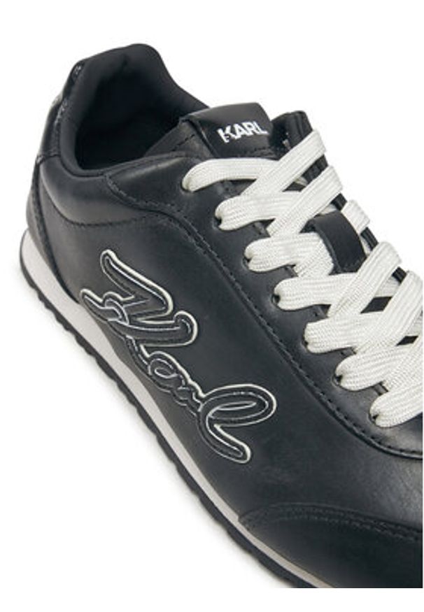 Karl Lagerfeld - KARL LAGERFELD Sneakersy Venus KL65911A Czarny. Kolor: czarny. Materiał: skóra