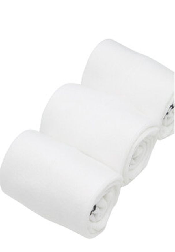 Adidas - adidas Skarpety długie HT3455 3-PACK Biały. Kolor: biały. Materiał: bawełna